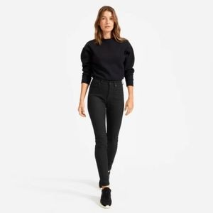 EVERLANE Black High Rise Skinny Jeans